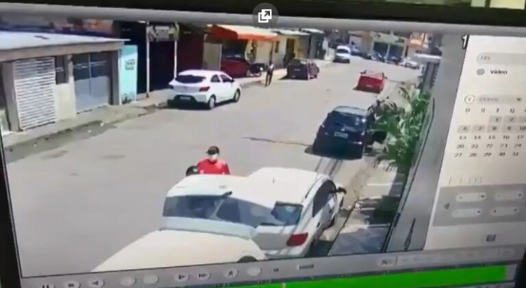 Vídeo flagra momento em que sobrinho de empresário é sequestrado em Manaus