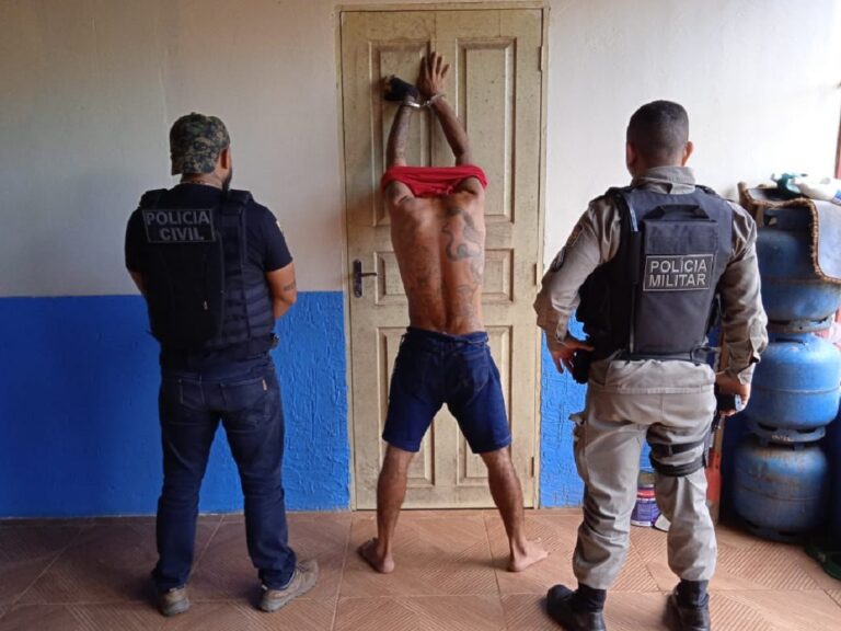 Ação integrada da Polícia Civil prende foragido da justiça em Capixaba