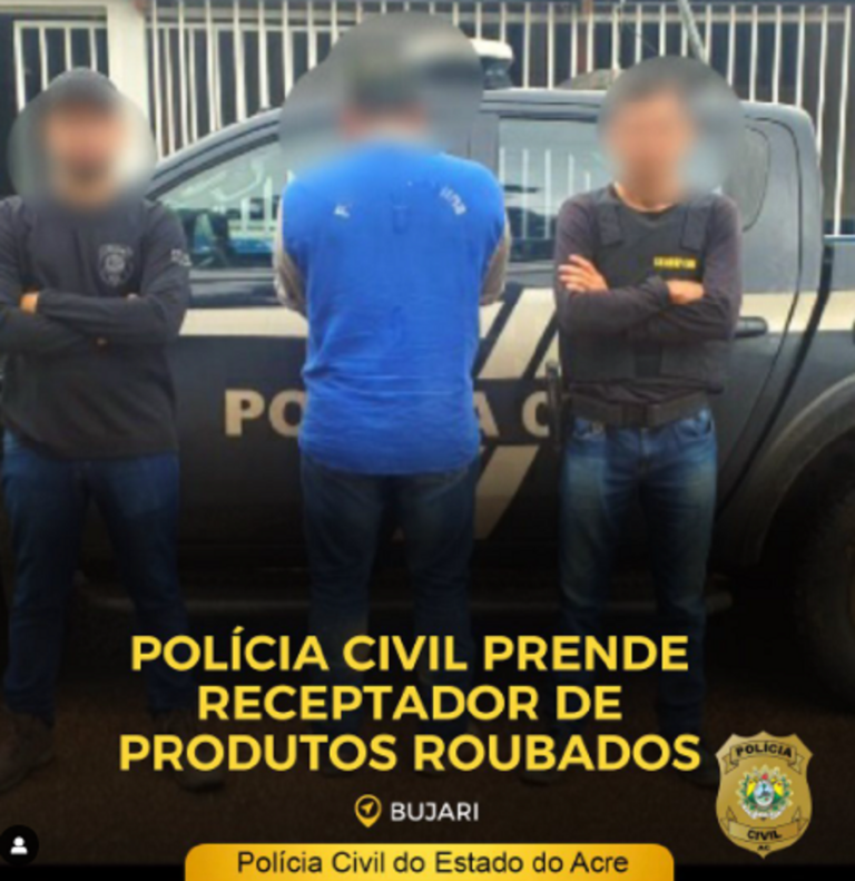 Polícia Civil prende receptador de produtos roubados no Bujari