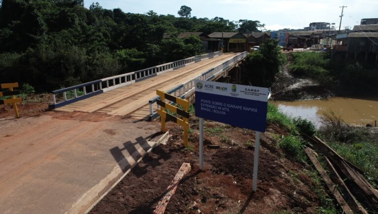 Estado, Prefeitura de Plácido de Castro e governo de Pando revitalizam ponte e garantem acesso entre Brasil e Bolívia