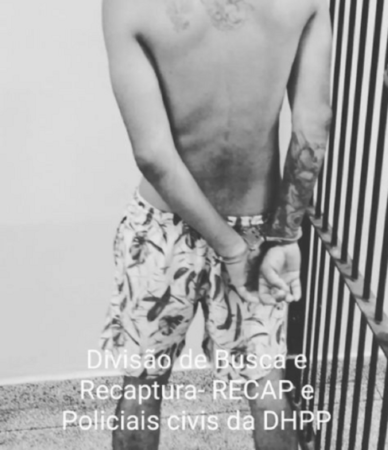 Polícia Penal e Polícia Civil prendem foragido da Justiça