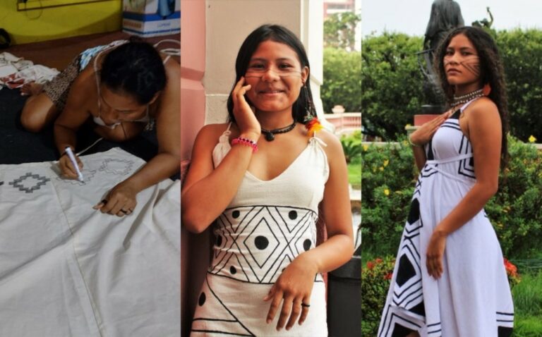 Estilistas de moda indígena usam casca de árvore, fibras e semente de açaí; veja fotos