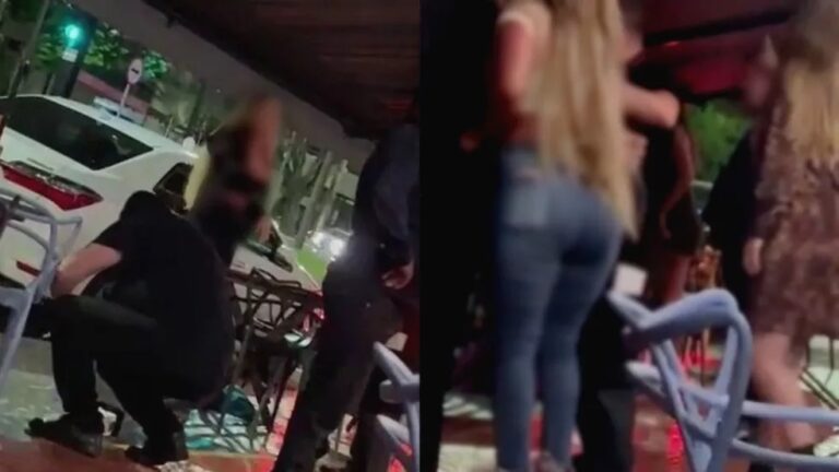 VÍDEO: mulher briga com jovem que teria sido amante do ex-marido em bar da área nobre