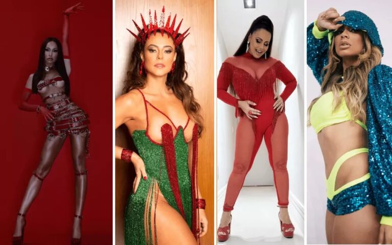 Barriguinha de Vivi Araújo e Paolla Oliveira de Pombagira: as rainhas de bateria estão preparando para o Carnaval 2022