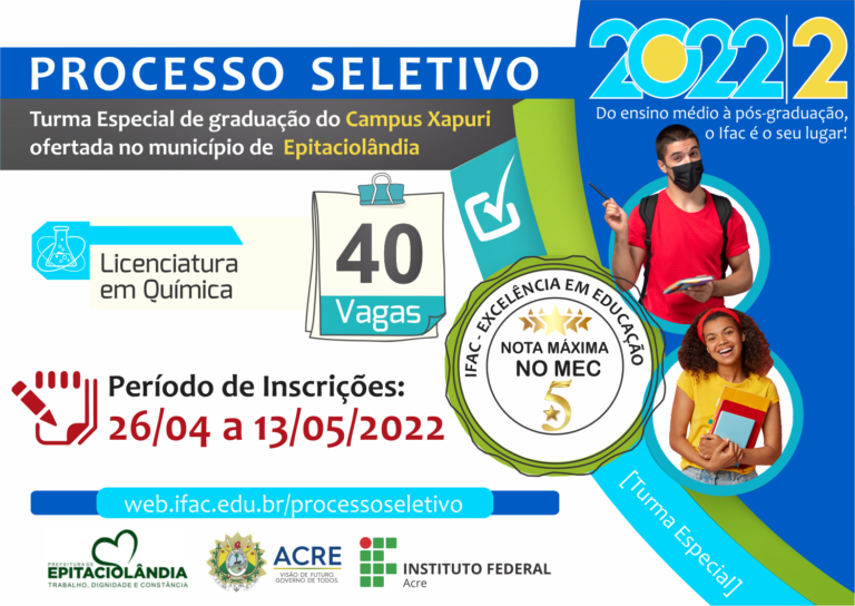Ifac vai abrir turma de Licenciatura em Química em Epitaciolândia