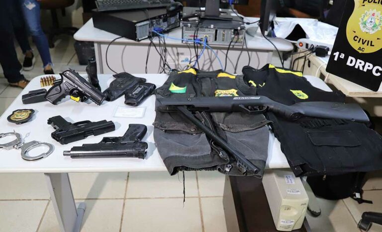 Homem que se passava por policial e atirou para cima em rua de casa noturna é preso no AC