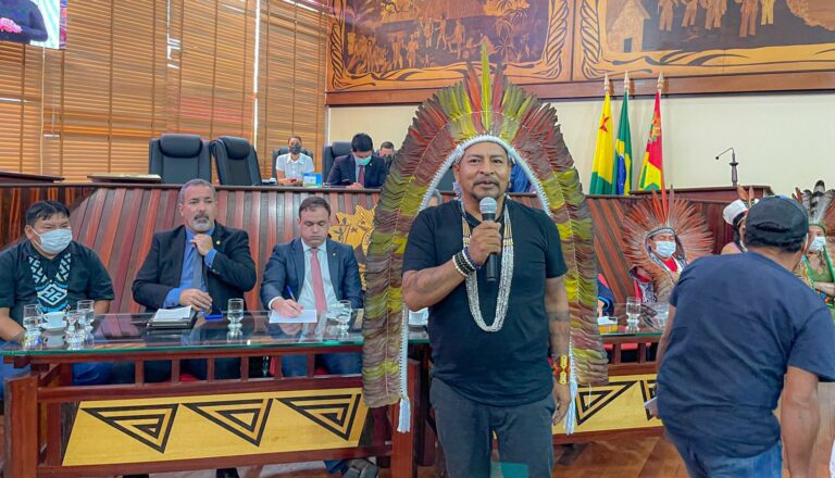 “Não estamos sós aqui, trazemos a força dos nossos ancestrais”, diz cacique na Aleac