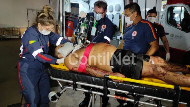 Homem é ferido a tiros no Segundo Distrito de Rio Branco e vai parar em estado gravíssimo no PS