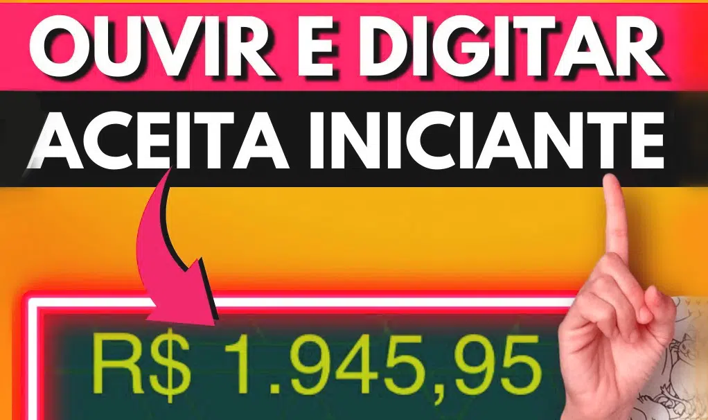Trabalho home office: Digitadores podem receber até R$ 1.945 por mês,  confira!