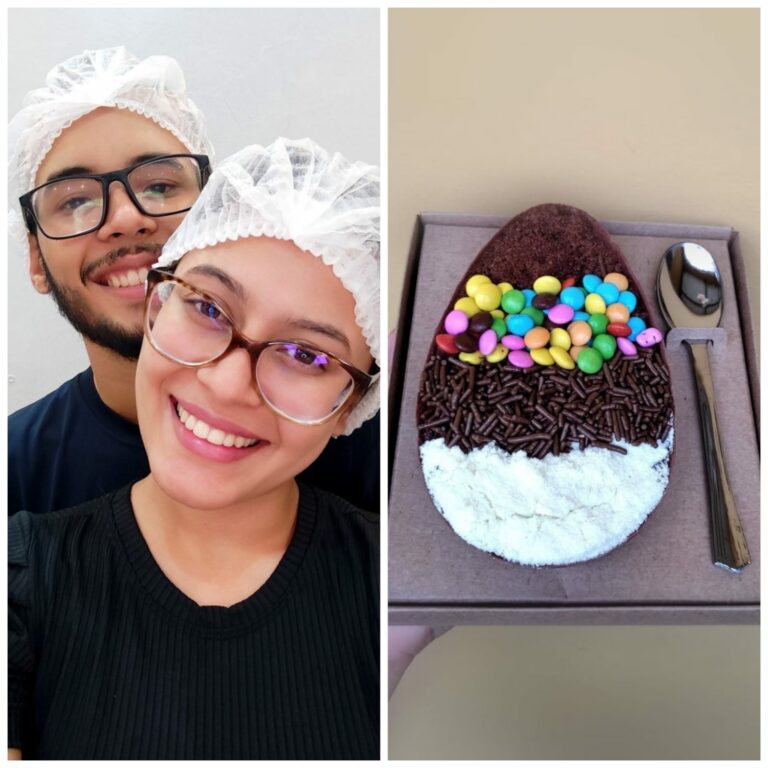 No AC, casal inova e aposta em ovo de Páscoa de açaí cremoso: “Juntamos o útil ao agradável”
