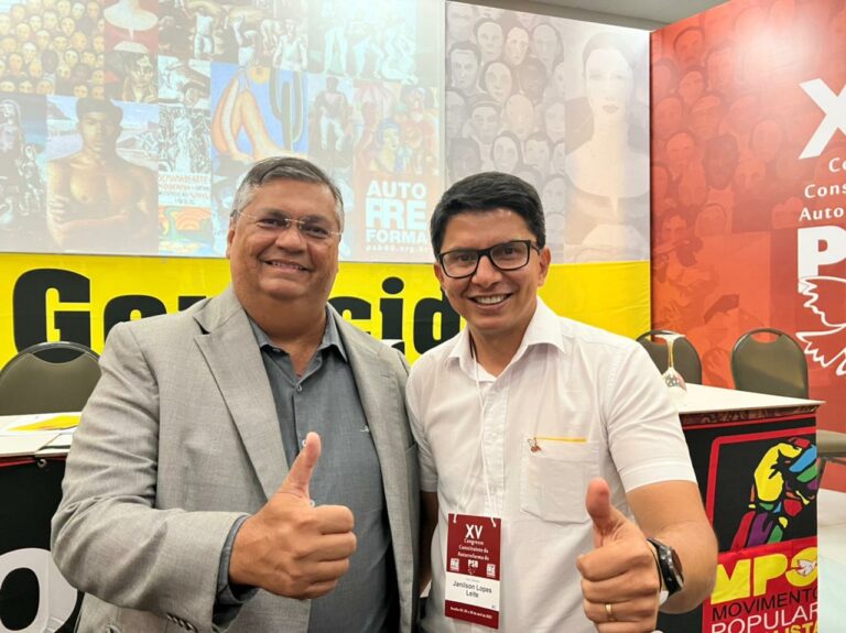 Jenilson encontra com Flávio Dino, o governador que deu maior salário aos professores do país