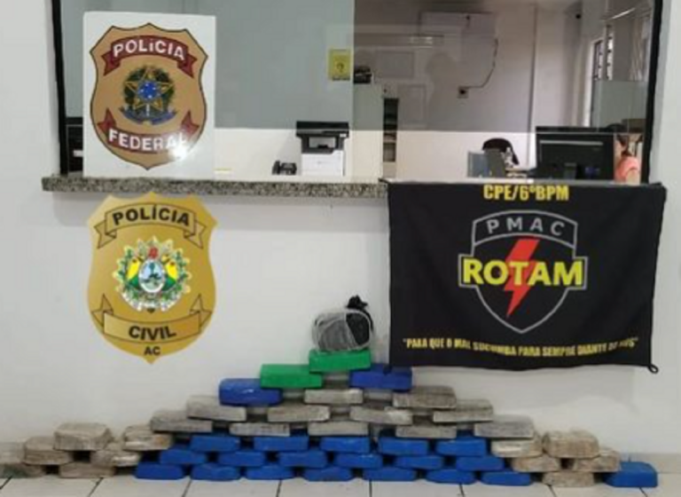 Em ação integrada, Polícia Federal apreende 47,95 kg de drogas em Cruzeiro do Sul