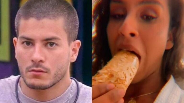 BBB22: Lina, sem medo do cancelamento, come pão ‘podre’ para debochar de Arthur Aguiar