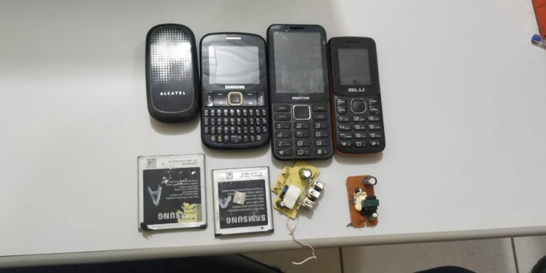 Sem trégua: Mais seis aparelhos celulares são apreendidos no presídio de Sena