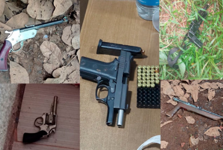 Ação integrada prende 10 pessoas e apreende armas de fogos em Senador Guiomard