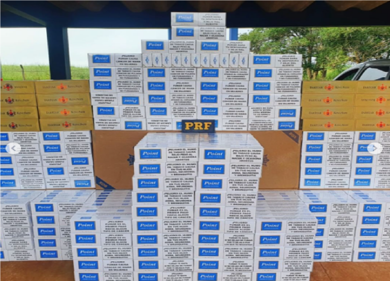 PRF apreende mais de 10 mil maços de cigarros contrabandeados no interior do AC