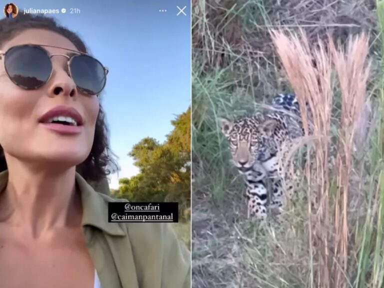 VÍDEO: Maria Marruá de ‘Pantanal’ volta a MS e se comove ao ver onças de pertinho