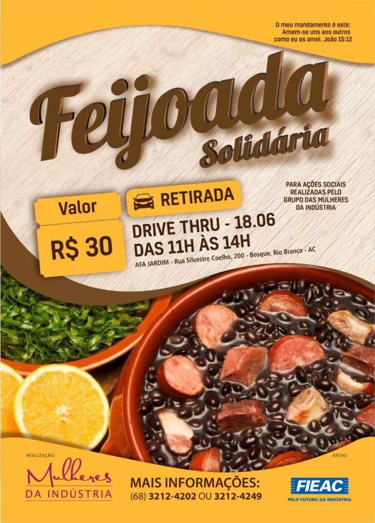 Grupo de Mulheres da Indústria realizará feijoada solidária dia 18 de junho