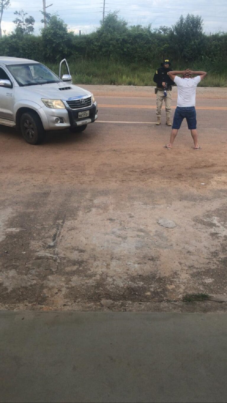 Bandido é preso no interior do Acre com caminhonete roubada; ele confessou tudo e deu detalhes