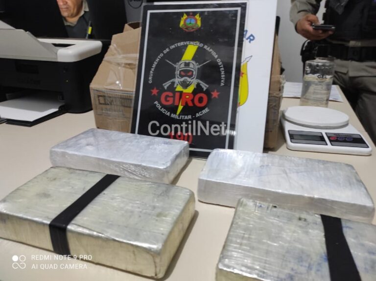 Bope prende motorista de aplicativo com quatro barras de cocaína em Rio Branco; veja detalhes