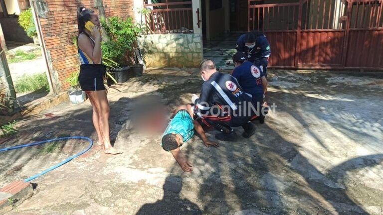 Bebedeira entre amigos e familiares termina com três pessoas feridas a golpes de faca