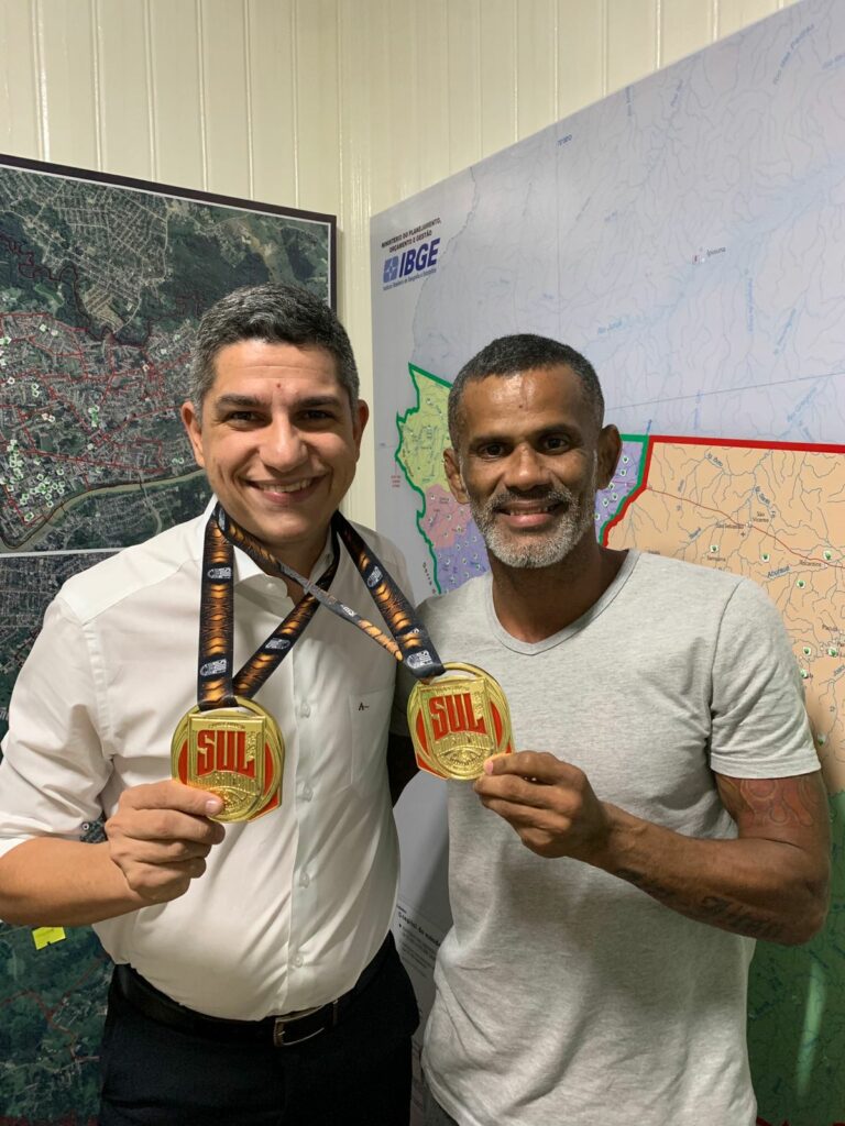 Fagner Calegário recebe a visita do campeão sul-americano de Jiu-Jitsu