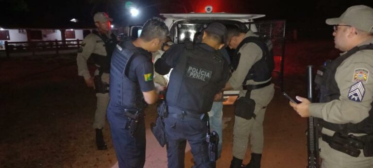 Polícia Penal prende dois homens que tentavam assaltar fazenda localizada em frente ao Presídio de Senador Guiomard