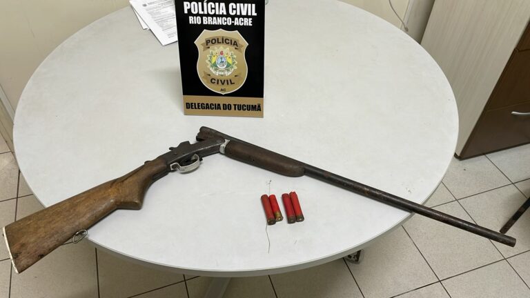 Polícia Civil prende dois e apreende arma de fogo na região da Custódio Freire em Rio Branco