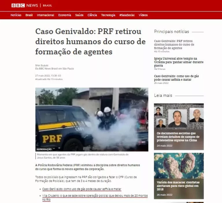 Jornal britânico compara assassinato em abordagem da PRF de Sergipe a caso George Floyd