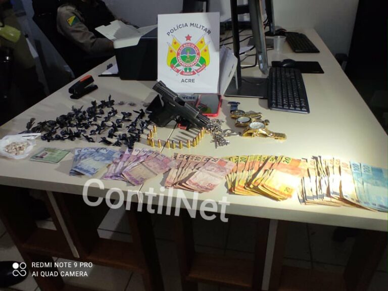 PM estoura do cofre tráfico e prende traficantes em Rio Branco