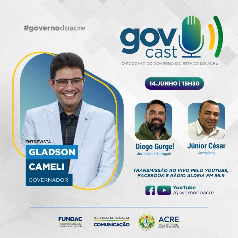 Governo do Acre lança programa de podcast nesta terça-feira