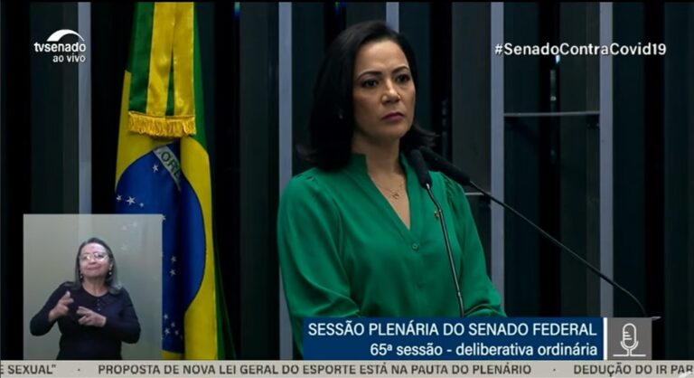Em fala no Senado sobre o papel da mulher na política, Mailza mostra que é gigante e causa ‘reboliço’