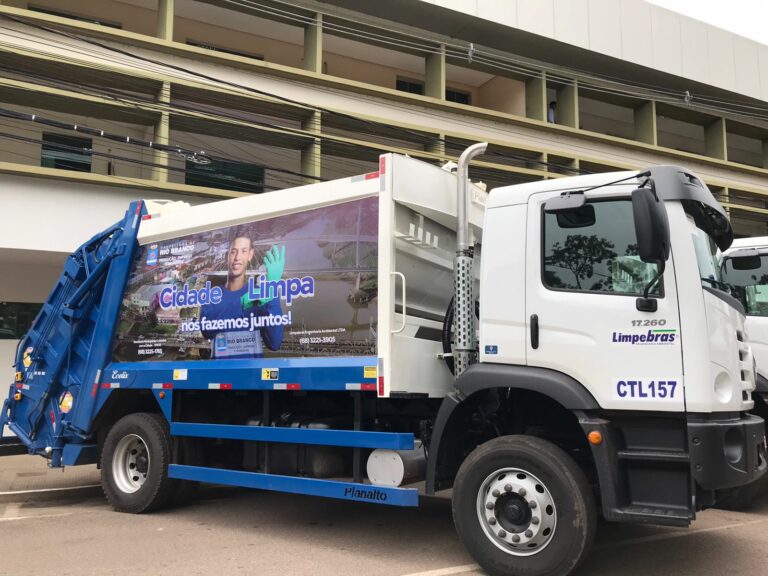 Prefeitura substitui a frota de veículos para melhorar a limpeza pública de Rio Branco