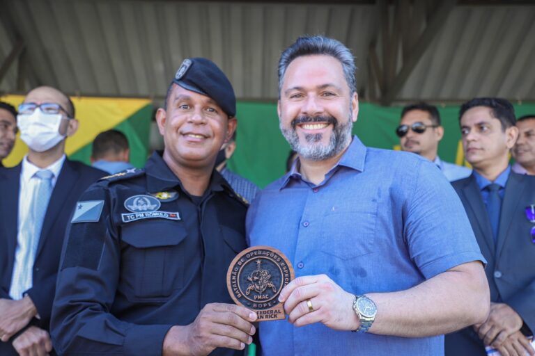 “Caveira” – Alan Rick inaugura estande de tiros da Policia Militar, no BOPE