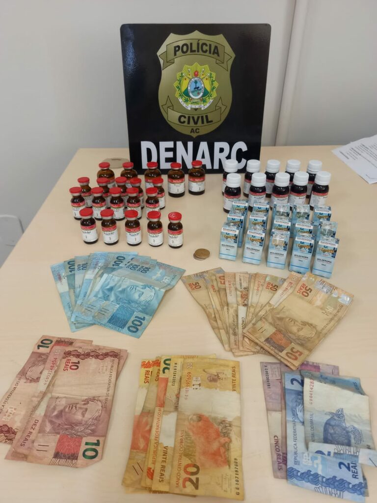 Homem é preso com mais R$ 6 mil em anabolizantes adulterados em Rio Branco