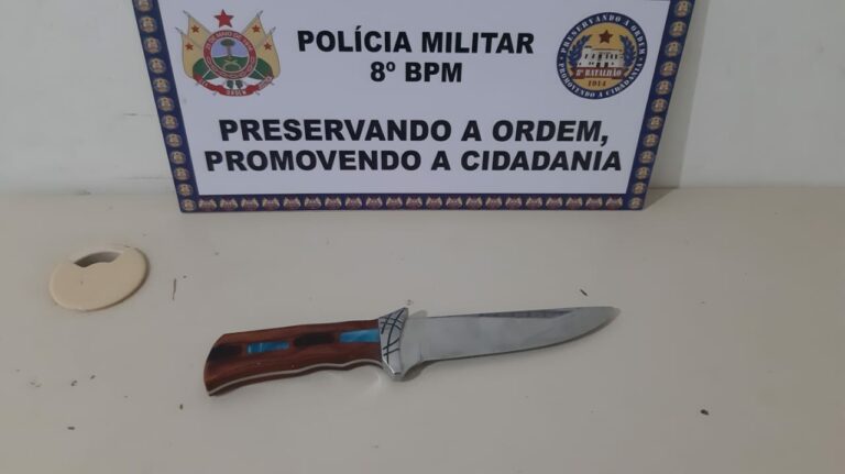 8° BPM prende em flagrante autor de lesão corporal no Bar Armazém, em Sena Madureira