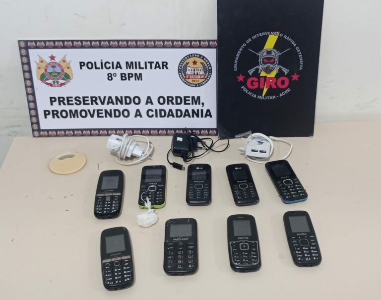 Homem é preso ao tentar arremessar celulares dentro de presídio no interior do Acre