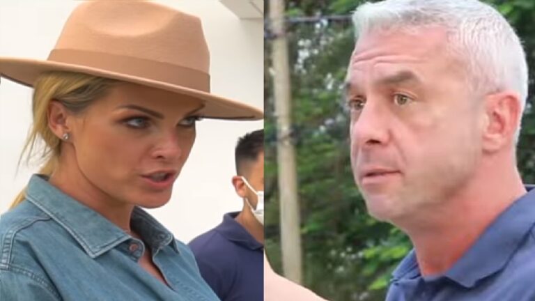 Ana Hickmann e marido, após flagra no celular, têm vídeo com quebra pau em frente de casa