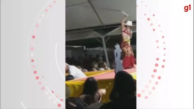Vídeo de vaqueira acertando idoso com chicote em baile viraliza