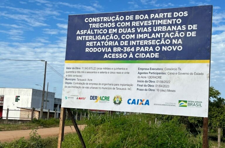 Jesus Sérgio anuncia início da construção do novo acesso de Tarauacá