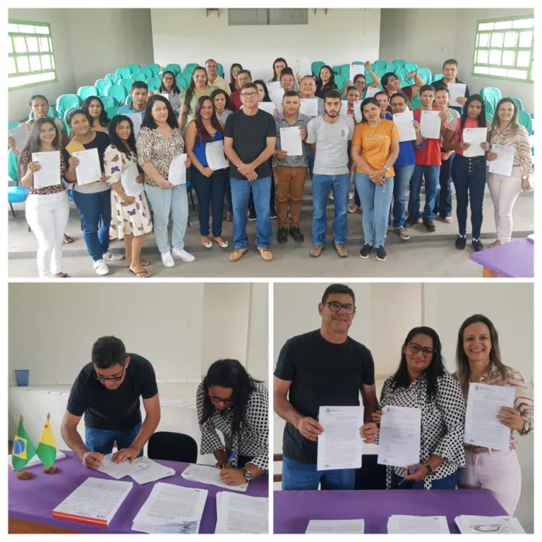 Prefeito de Capixaba, Manoel Maia assina contrato dos novos agentes comunitários de saúde