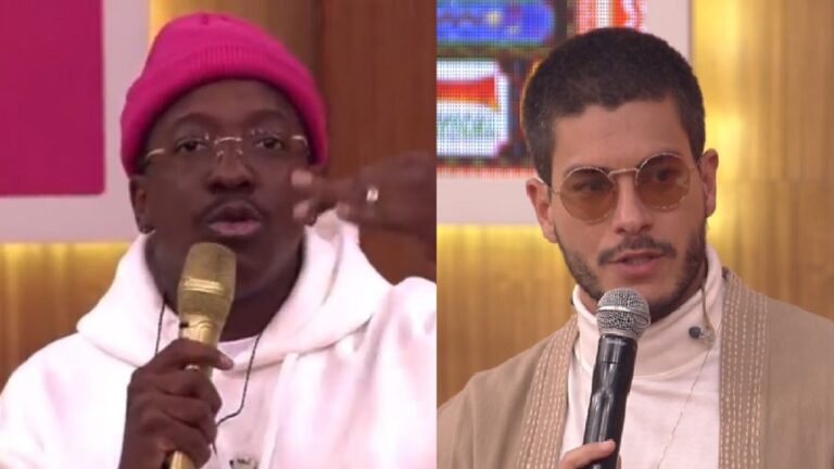Mumuzinho choca ao mandar indireta para Arthur Aguiar e Leo Dias no Encontro: “Pronto, falei”