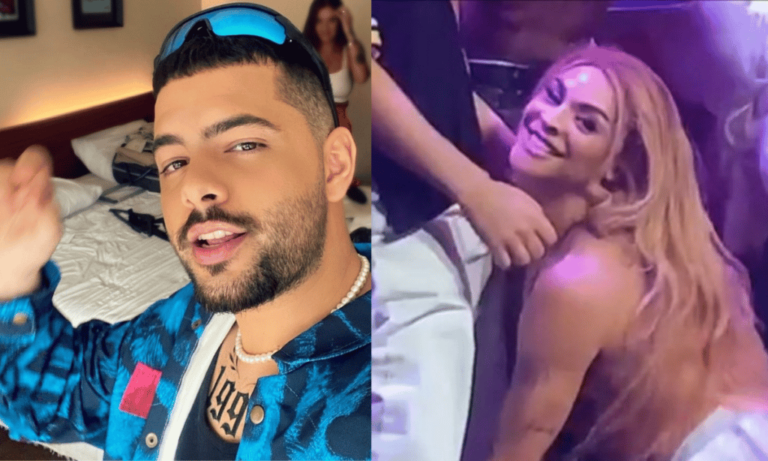 Pabllo Vittar morde ‘mala’ de Pedro Sampaio durante festa; veja vídeo