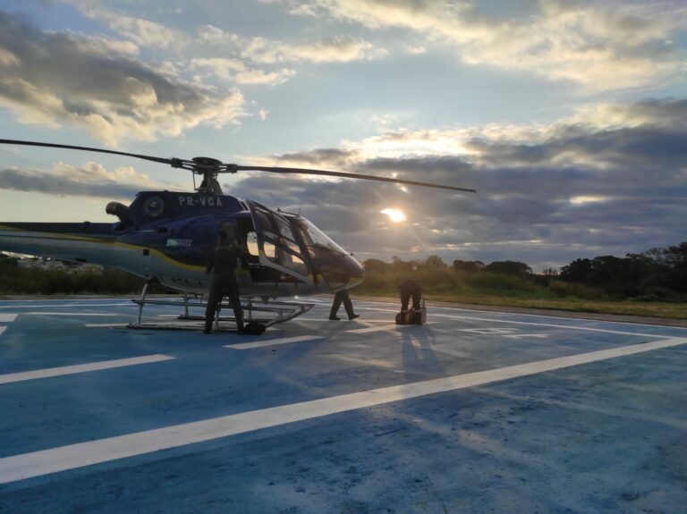 SRAG: Bebê nascido há 45 dias é socorrido em estado grave por helicóptero no AC