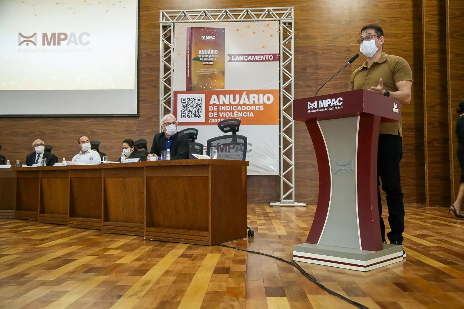 Sejusp prestigia lançamento do Anuário de Indicadores Prioritários de Violência e Criminalidade do MPAC