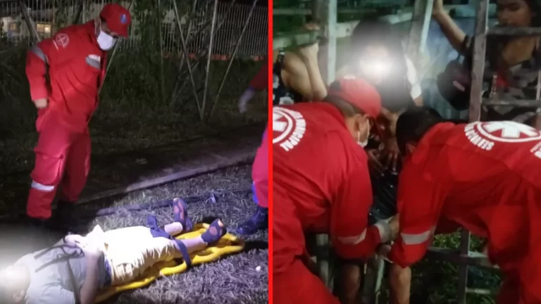 Sete crianças ficam feridas após carro de montanha russa sair dos trilhos e tombar no AM