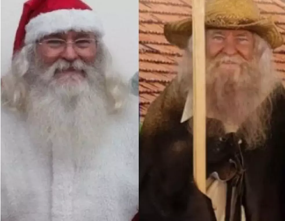 Há 15 anos como Papai Noel, idoso faz ‘bico’ como ‘Velho do Rio’ e garante renda fora de época