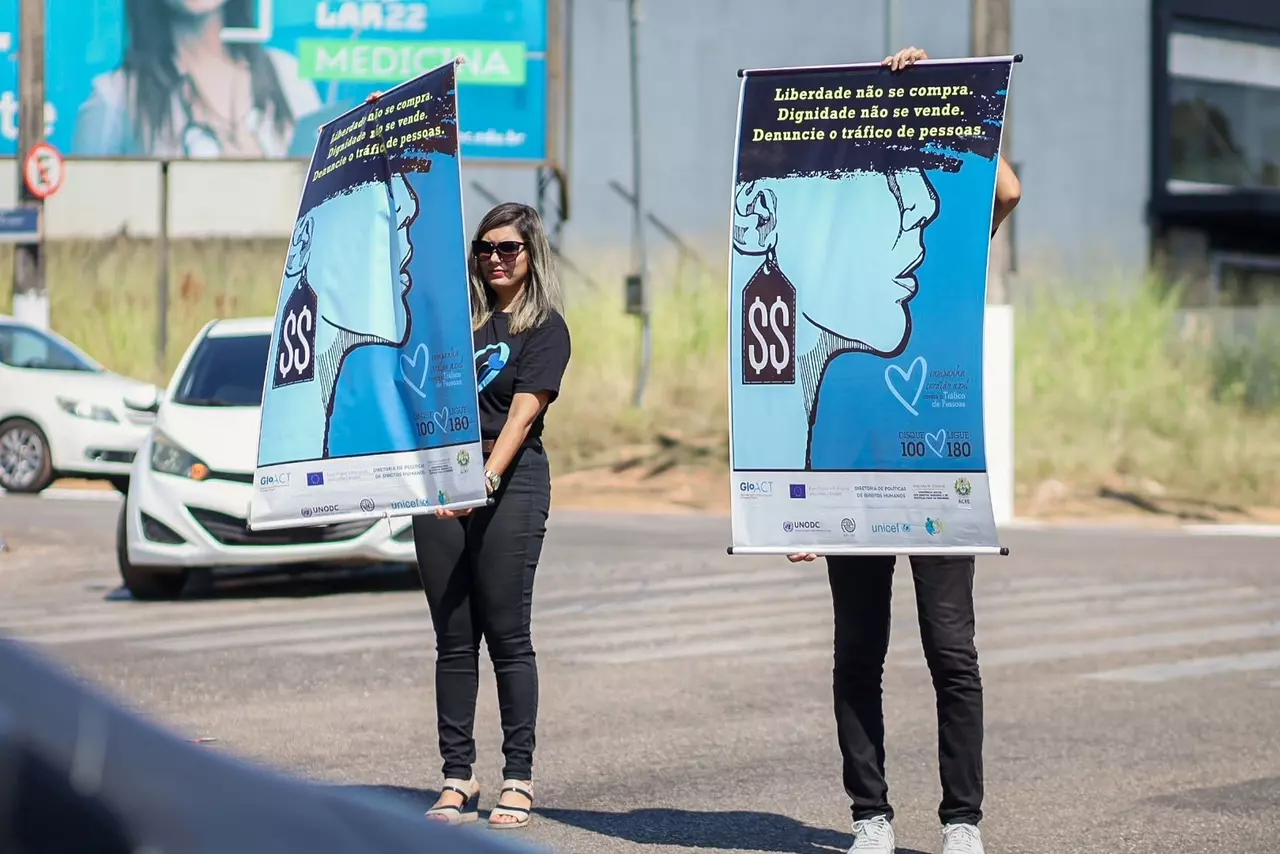 Direitos Humanos no AC realiza campanha de combate ao tráfico de pessoas