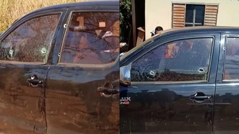 Indígena é baleado após ter carro atingido por mais de 10 tiros