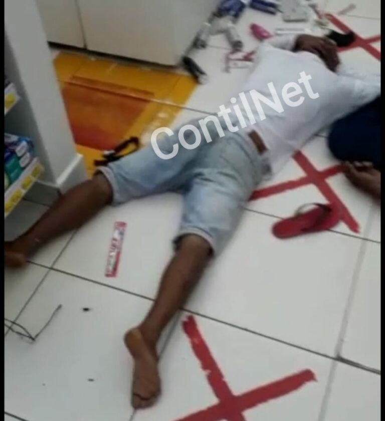 Policial reage a assalto em farmácia no AC; um assaltante morre e outro fica ferido